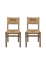 Garden Trading Wixford Dining Chair Oak Wood, Natural, Set of 2