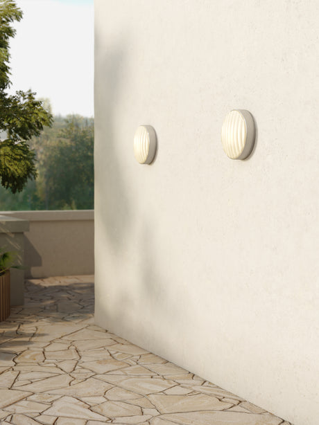 Astro Montreal Round 300 Brushed Stainless Steel Outdoor Wall Light