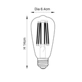 Endon E27 LED Light Bulb Filament Elongated Dimmable