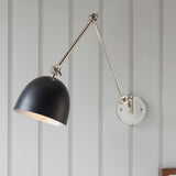 Endon Lehal Wall Light Polished Nickel from Amos Lighting + Home