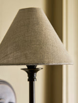 Garden Trading Kelmscot Wall Light with Linen Shade Antique Bronze