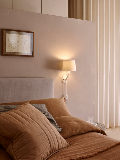 Astro Arbor Plug-In Matt White Interior Wall Light