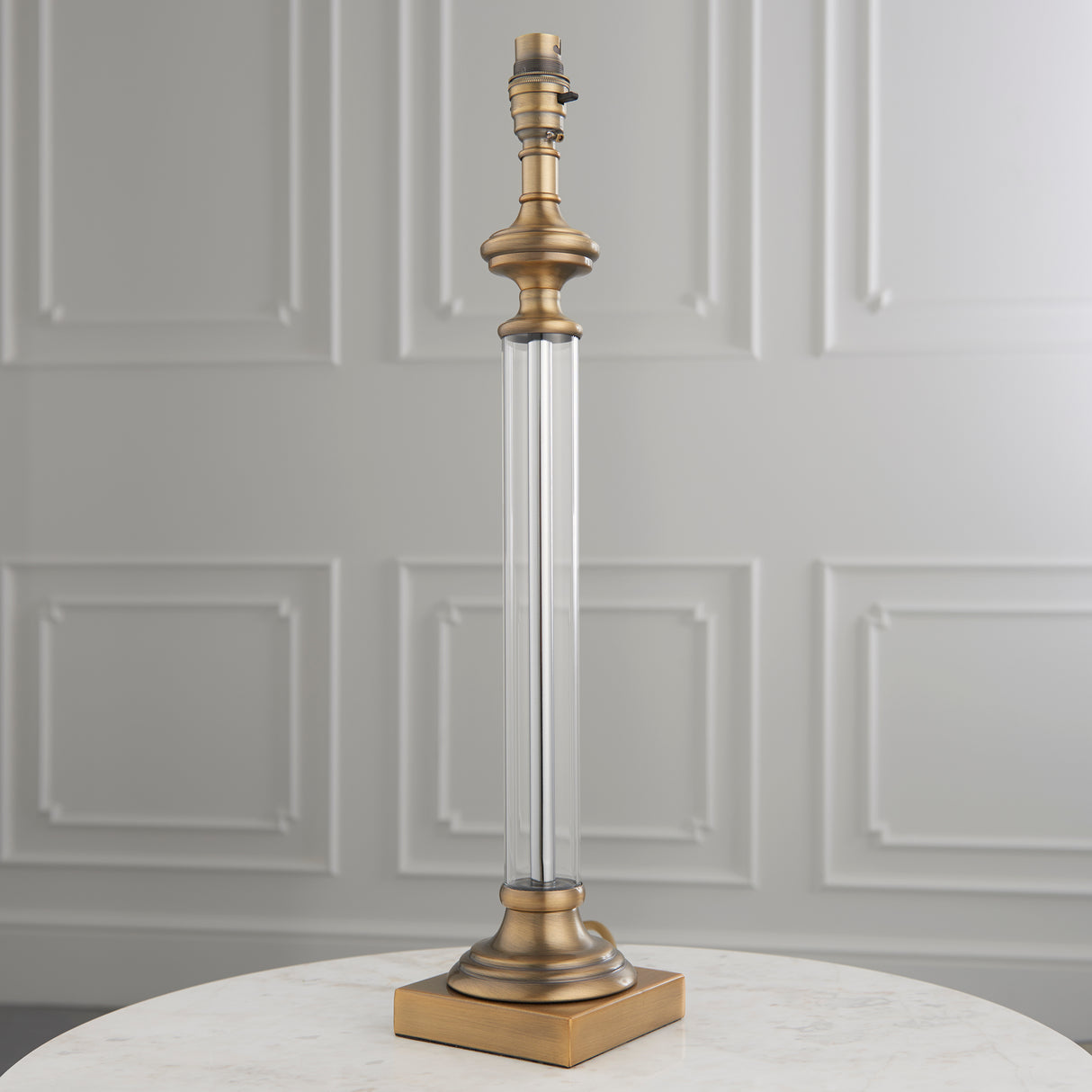 Endon Avebury Table Lamp Antique Brass from Amos Lighting + Home