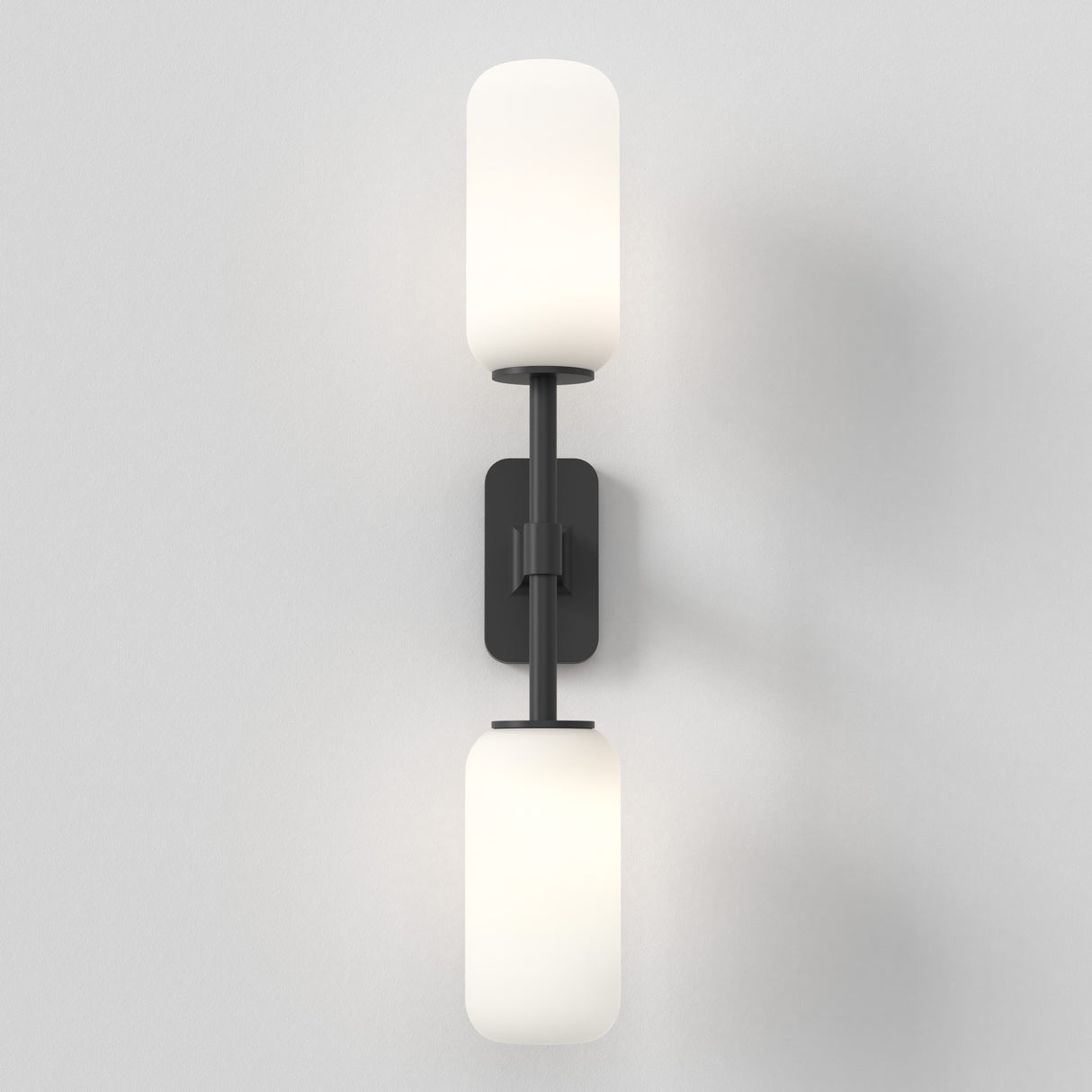Astro Tacoma Twin Matt Black Bathroom Wall Light