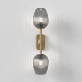 Astro Tacoma Twin Antique Brass Bathroom Wall Light