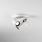 Astro Aqua Triple Round Matt White Bathroom Spotlight