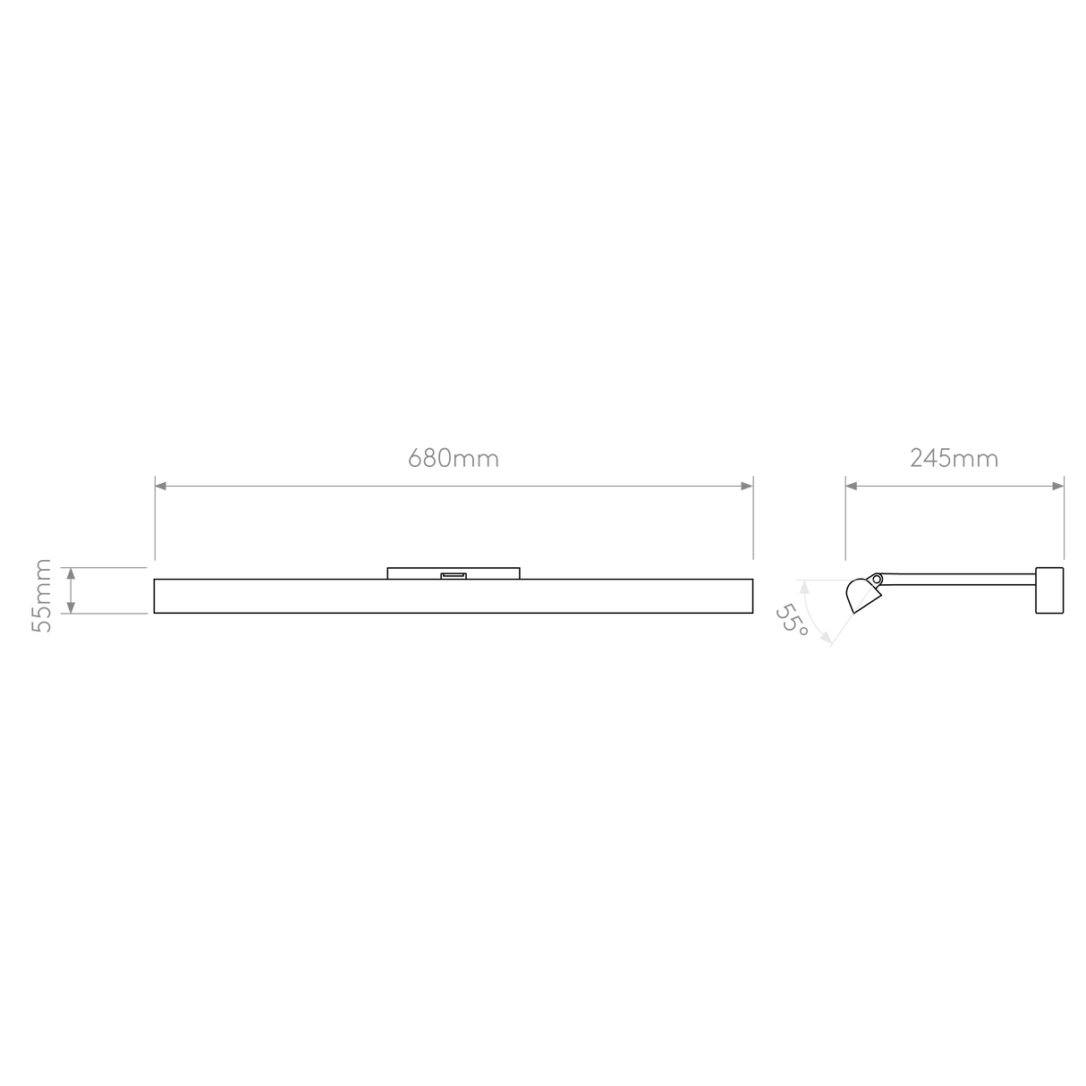 Astro Renoir 680 Matt Brushed Brass Interior Picture Light