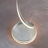 Endon Aria Floor Lamp Silver leaf & white acrylic