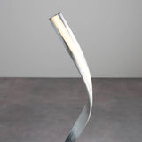 Endon Aria Floor Lamp Silver leaf & white acrylic