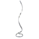 Endon Aria Floor Lamp Silver leaf & white acrylic