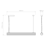 Astro io Pendant 1000 Matt Black Interior Pendant Light