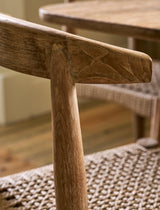 Garden Trading Knightwood Dining Chair Reclaimed Teak, Natural Grey, Set of 2