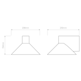 Astro Conic Matt Black Bathroom Wall Light