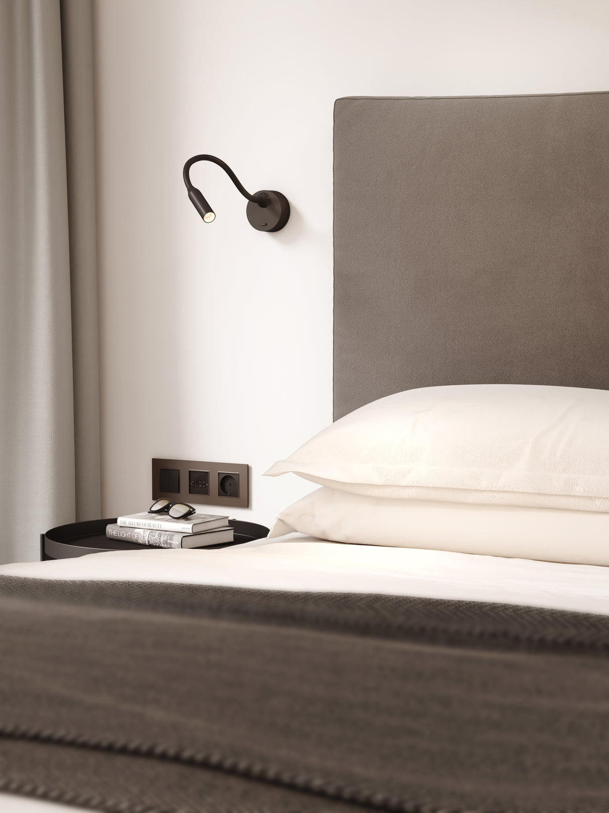 Astro Lucca Surface Matt Black Interior Reading Light