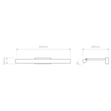 Astro Renoir 520 Matt Brushed Brass Interior Picture Light