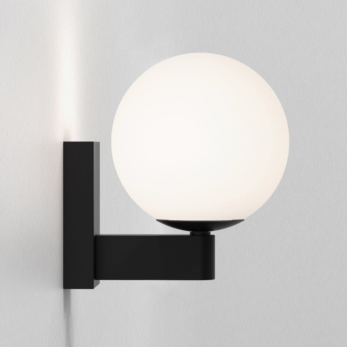 Astro Sagara Matt Black Bathroom Wall Light