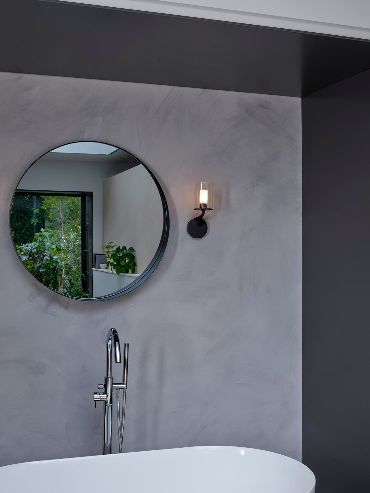 Astro Elena Matt Black Bathroom Wall Light