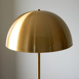 Amos Ronde Brushed Brass & Marble Floor Lamp