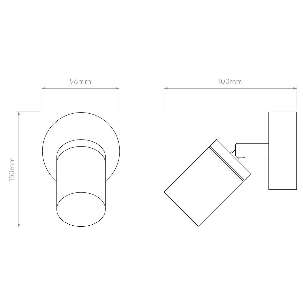 Astro Dartmouth Single Spot Textured Black Outdoor Spotlight