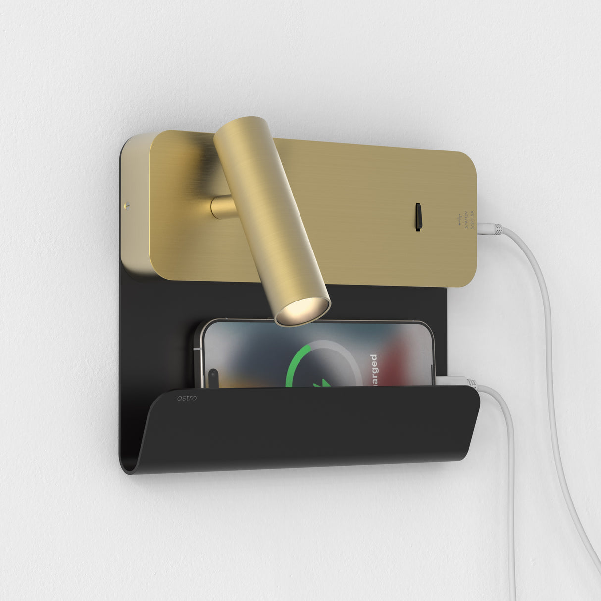 Astro Enna Surface USB A+C Matt Gold Interior Reading Light