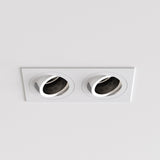 Astro Pinhole Square Twin Adjustable Matt White Interior Downlight