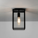 Astro Homefield Ceiling Textured Black Outdoor Ceiling Light