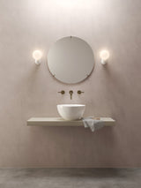 Astro Lyra Wall Single Gloss Glaze White Bathroom Wall Light