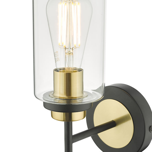 Dar Abel Wall Light Black & Gold –  from Amos Lighting + Home