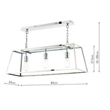 Dar Academy 3 Light Bar Pendant Stainless Steel –  from Amos Lighting + Home