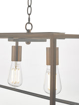 Dar Academy 5 Light Bar Pendant Antique Copper –  from Amos Lighting + Home