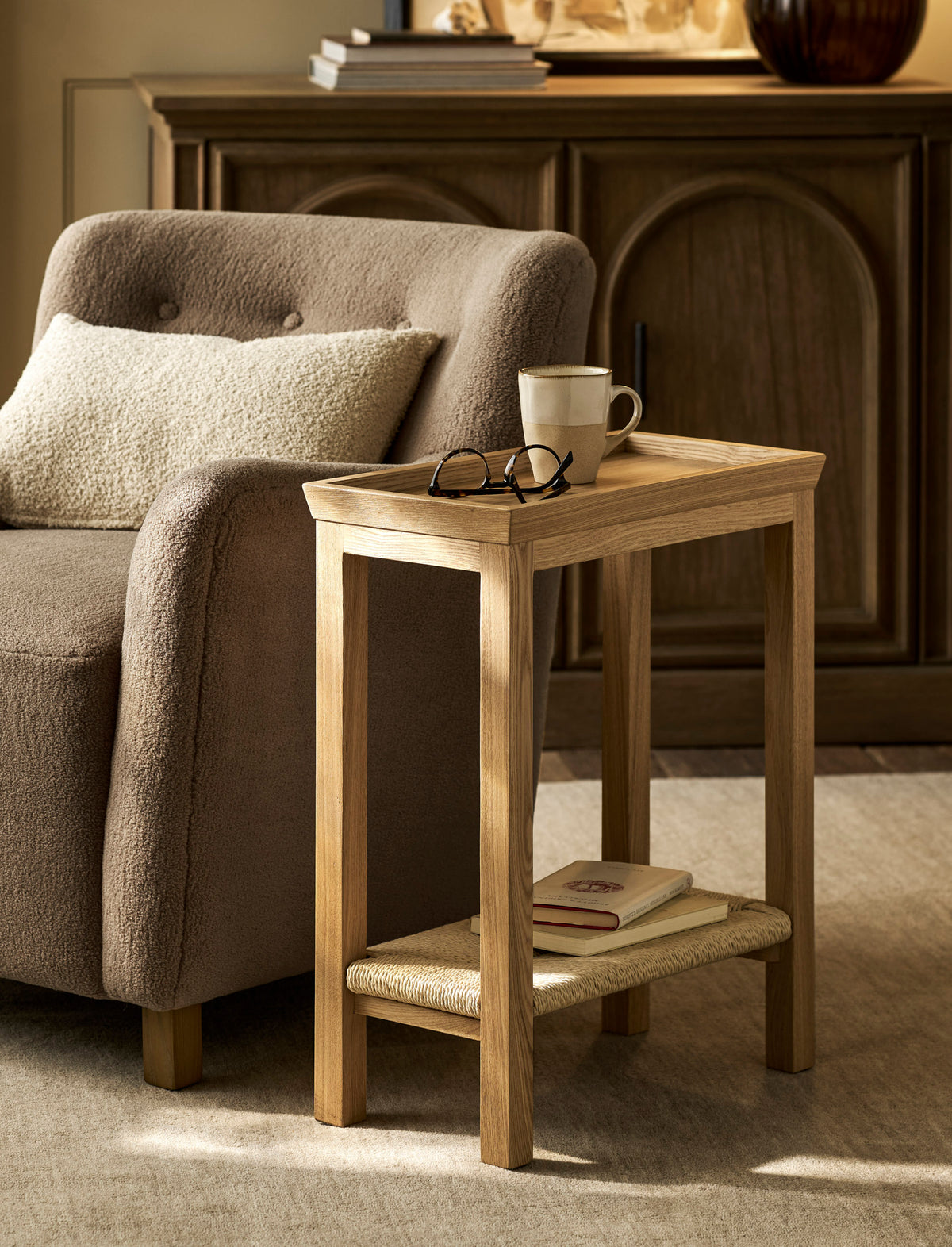 Garden Trading Ashcott Side Table Ash Wood, Natural