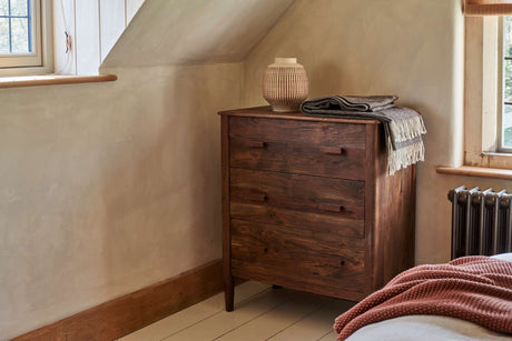 Nkuku Anbu Acacia Chest of Drawers Washed Walnut