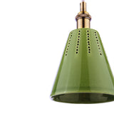 Joules Allington Pendant Green Ceramic and Matt Antique Brass