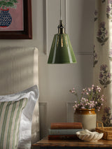 Joules Allington Pendant Green Ceramic and Matt Antique Brass