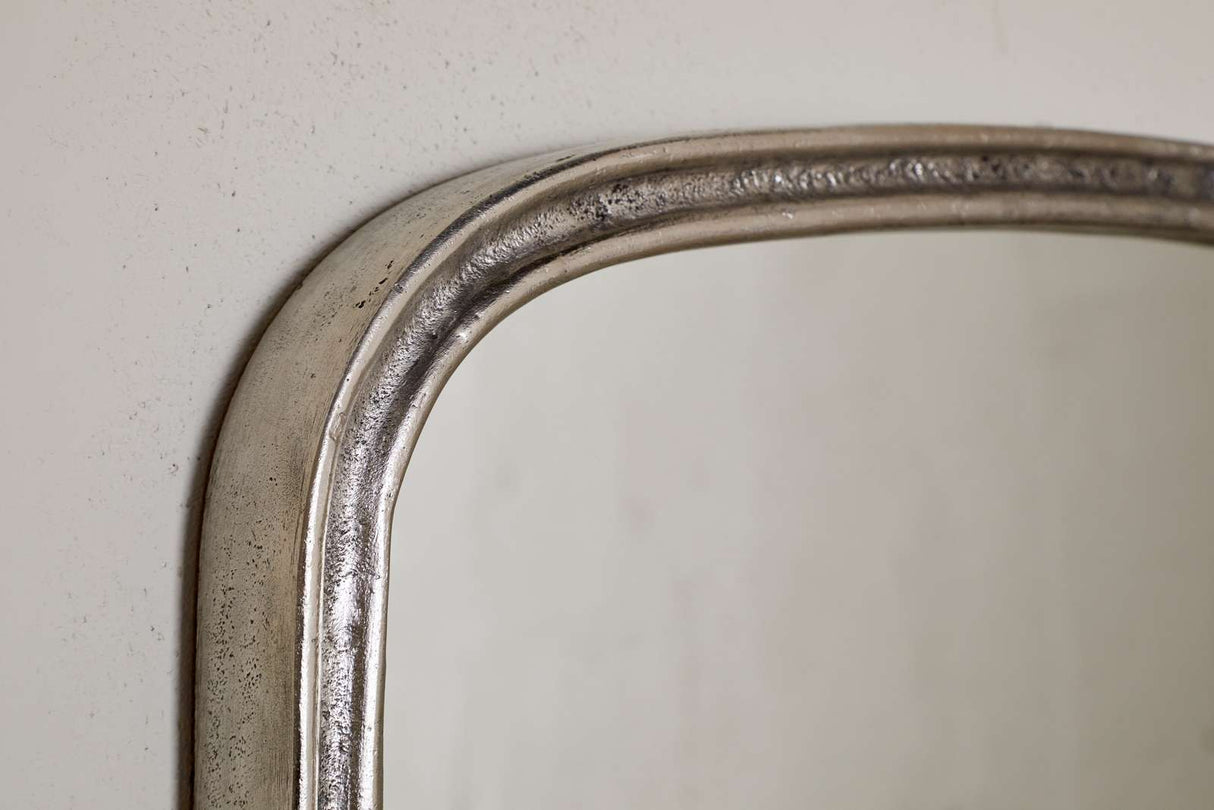 Nkuku Almora Wall Mirror Antique Nickle Small