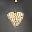 Dar Gold Collection Amira 12 Light Chandelier Polished Gold Crystal –  from Amos Lighting + Home