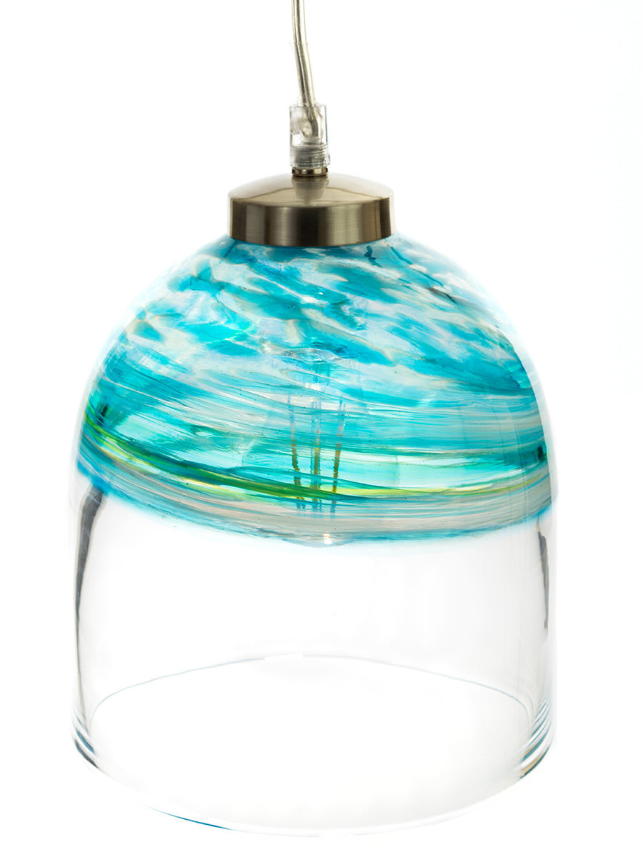 Teign Valley Glass Large Pendant Wave –  from Amos Lighting + Home