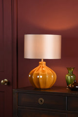 Dar Amrita Table Lamp Brown and Antique Brass Base Only