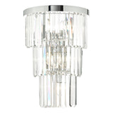 Dar Gold Collection Angel 6 Light Wall Light Polished Chrome Crystal –  from Amos Lighting + Home