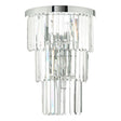 Dar Gold Collection Angel 6 Light Wall Light Polished Chrome Crystal –  from Amos Lighting + Home