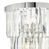 Dar Gold Collection Angel 6 Light Wall Light Polished Chrome Crystal –  from Amos Lighting + Home