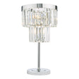 Dar Gold Collection Angel Table Lamp Polished Chrome Crystal –  from Amos Lighting + Home