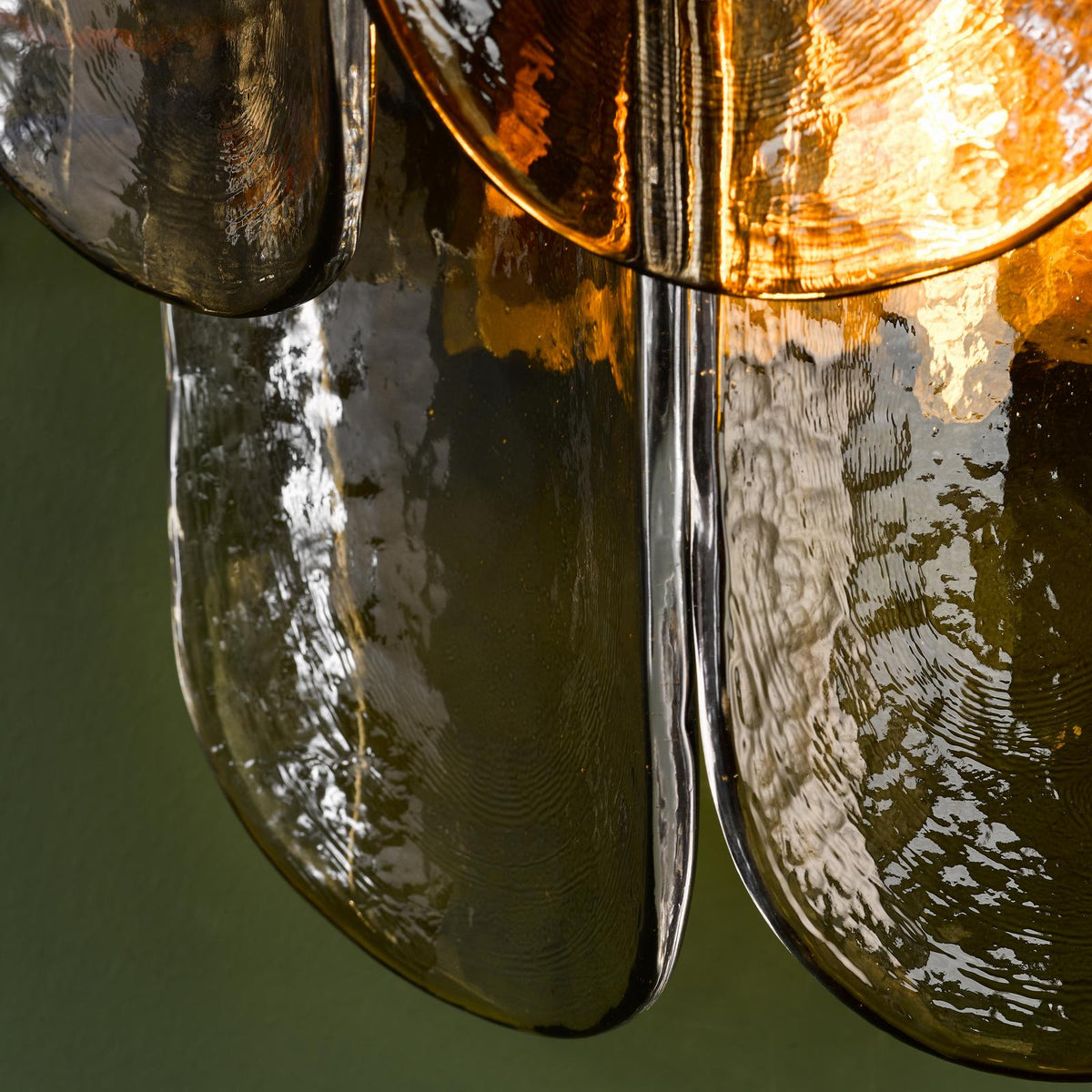 Dar Anielle 3 Light Wall Light Natural Brass and Tea Smoked Glass