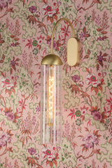 David Hunt Anouk Wall Light Ribbed Glass and Brushed Brass