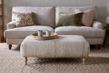 Nkuku Aranya Upholstered Ottoman Natural