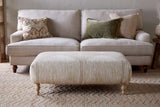 Nkuku Aranya Upholstered Ottoman Natural