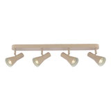 Dar Arnel 4 Light Bar Spotlight Satin Taupe