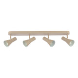 Dar Arnel 4 Light Bar Spotlight Satin Taupe
