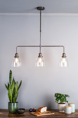 Dar Arvin 3 Light Bar Pendant Antique Chrome –  from Amos Lighting + Home