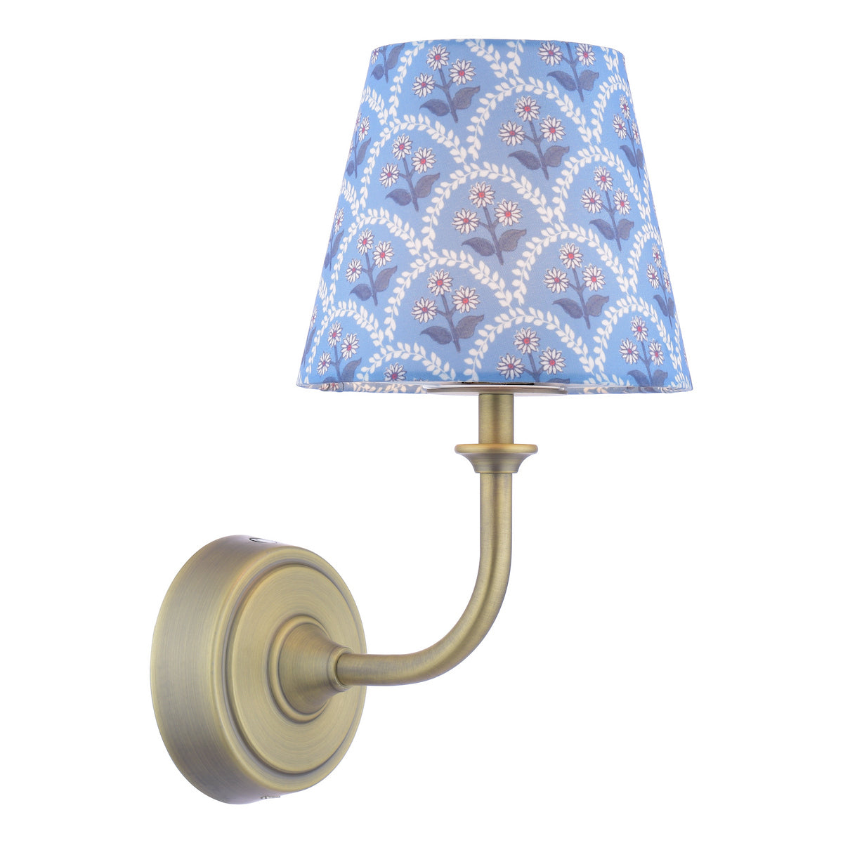 Joules Apsley Rechargeable LED Wall Light With Blue Shade